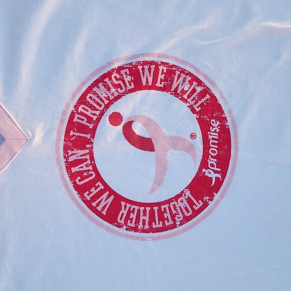 Breast Cancer Awareness Tee - Together we can, I Promise Tee Like New - Picture 2 of 5